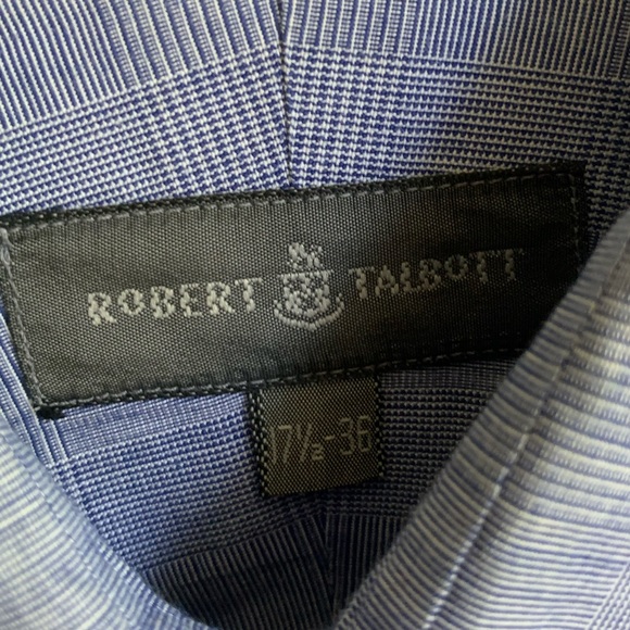 Robert Talbott 17.5 blue men’s dress shirt - Picture 2 of 2